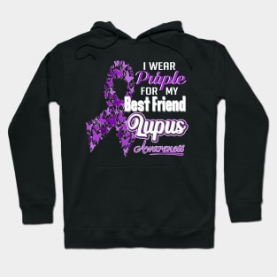 I Wear Purple For My Best Friend Lupus Awareness Hoodie